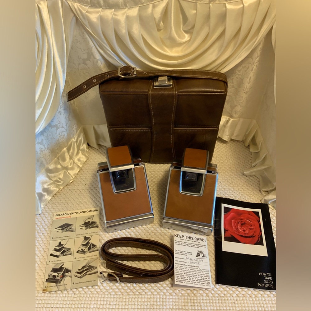 POLAROID SX-70 LAND DUO CAMERA SET